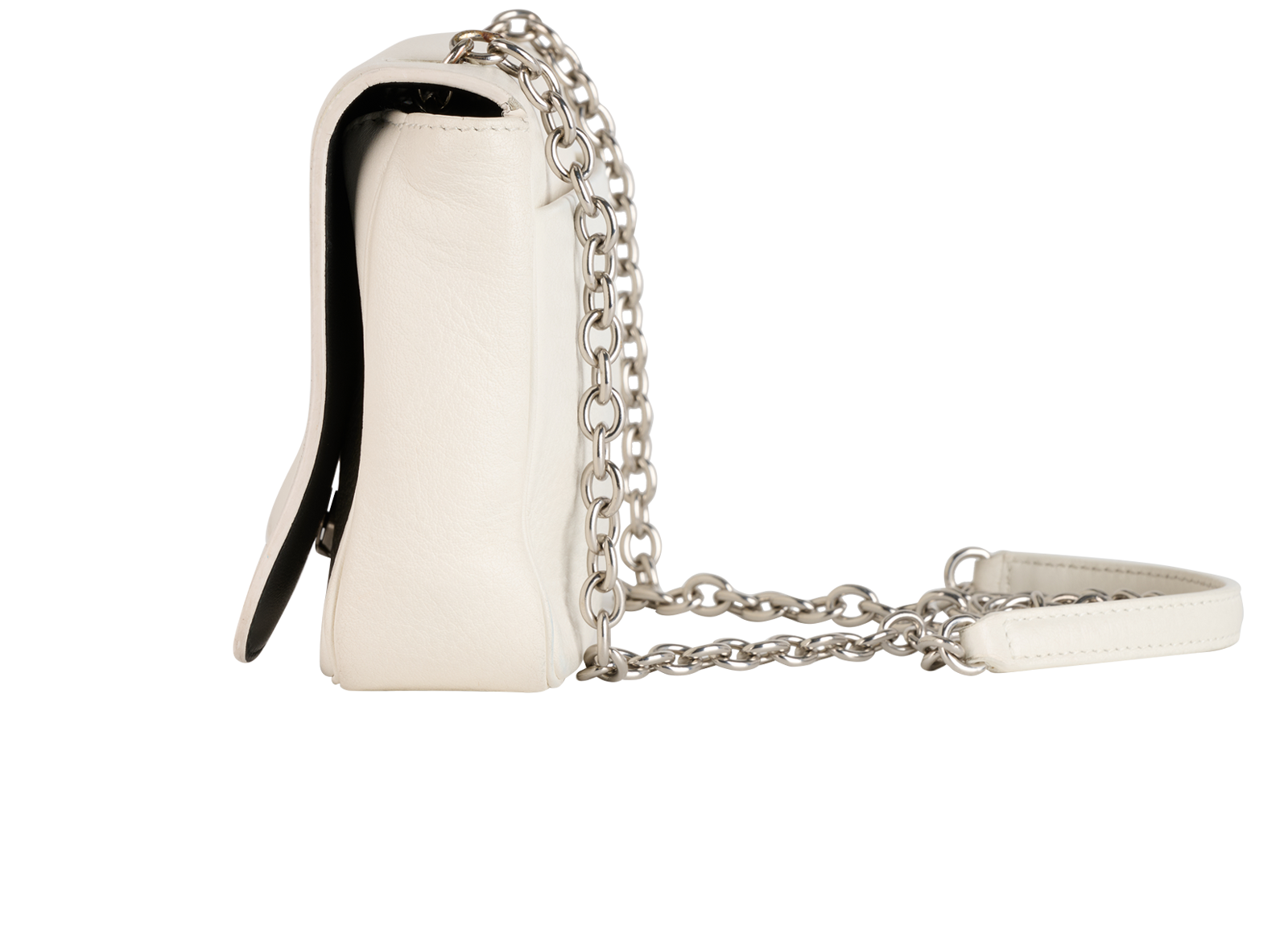 Logo Crossbody, &pound;220, Handbags, White, Leather, Bottom view